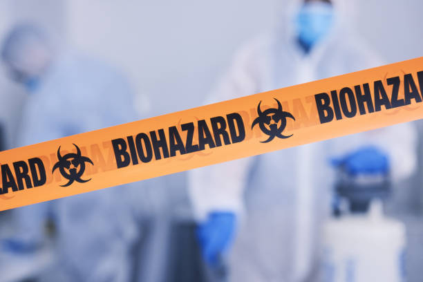 Professional Biohazard Cleanup technician working in Clayton, GA